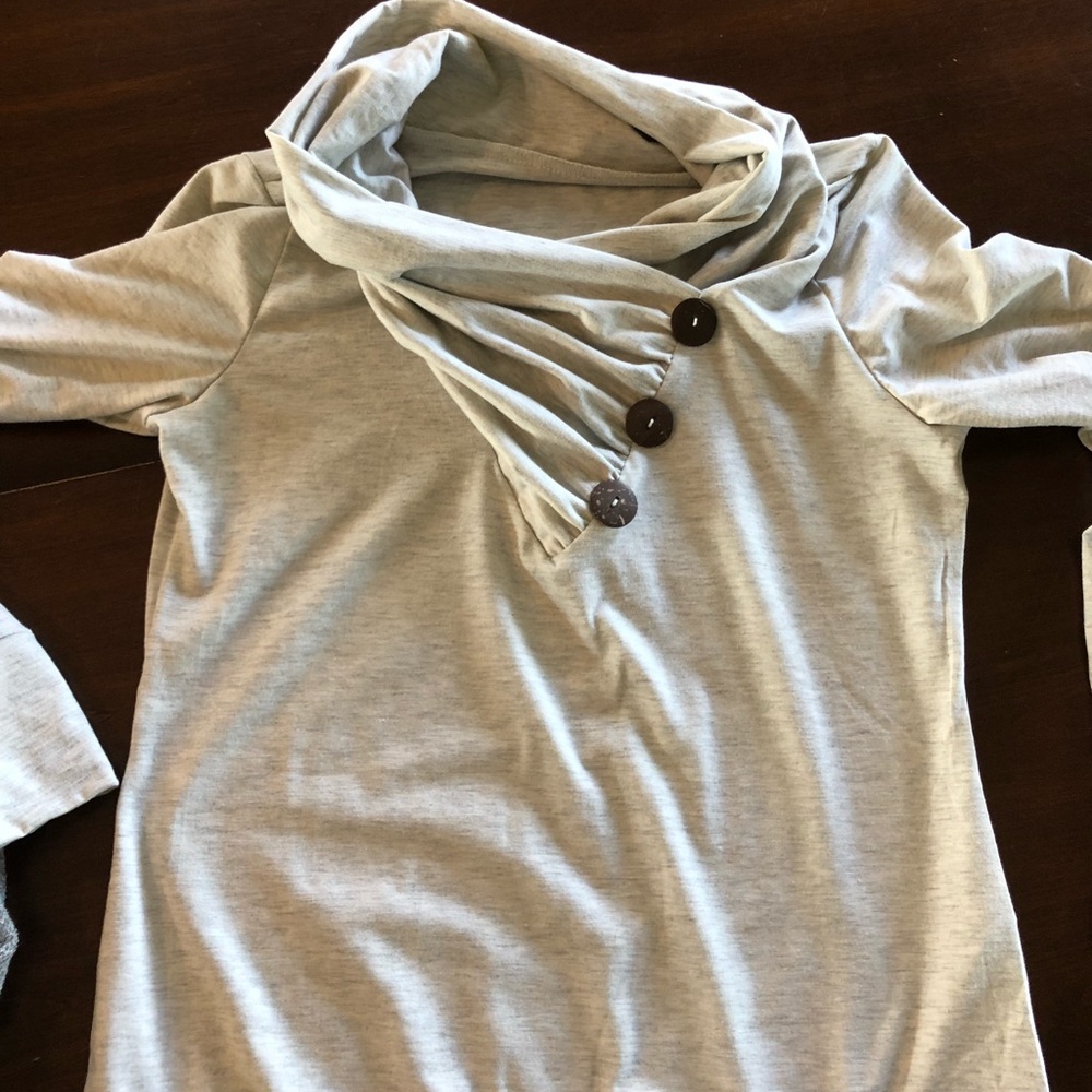 top with buttons
